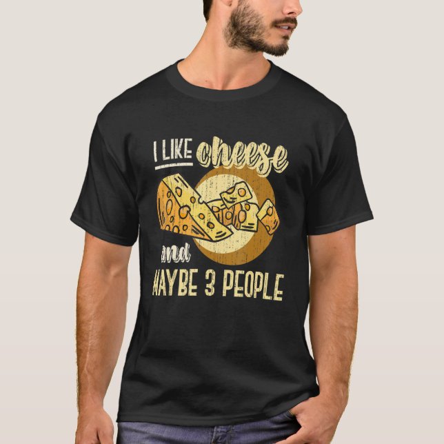 Camiseta Queijo com Comida de chocolate Foodie Gouda (Frente)