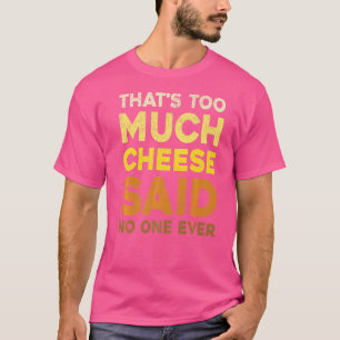 Camiseta Queijo com Comida de snack Cheddar