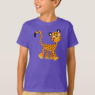 Camiseta Queijo de animação insouciante e bonito Cheetah Cr