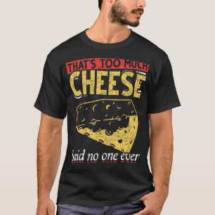 Camiseta Queijo de comida Pato de Queijo Gouda