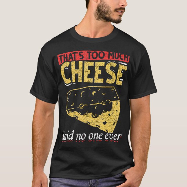 Camiseta Queijo de comida Pato de Queijo Gouda (Frente)