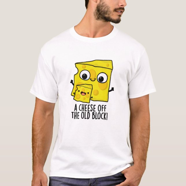 Camiseta Queijo Do Antigo Bloco, Comida Engraçado (Frente)