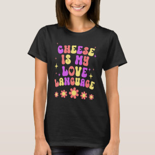 Camiseta Queijo é minha língua de amor - amantes do queijo