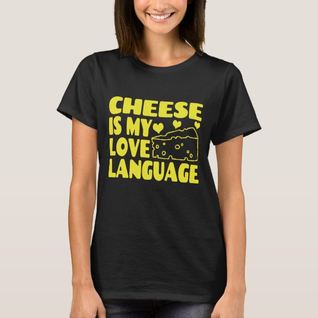 Camiseta Queijo é minha língua de amor - Chesse amado (Frente)
