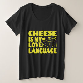 Camiseta Queijo é minha língua de amor - Chesse amado