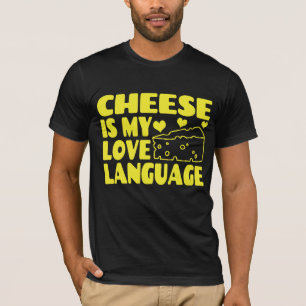 Camiseta Queijo é minha língua de amor - Chesse amado