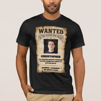 Camiseta Queijo em frutos do mar comida italiana engraçada