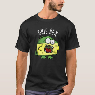 Camiseta Queijo Engraçado Brie-rex Torto Escuro BG