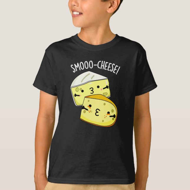 Camiseta Queijo Engraçado Queijo Engraçado Queijo Escuro BG (Frente)