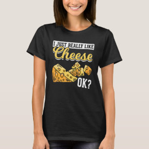 Camiseta Queijo Eu Gosto Muito De Queijo Ok Queijo