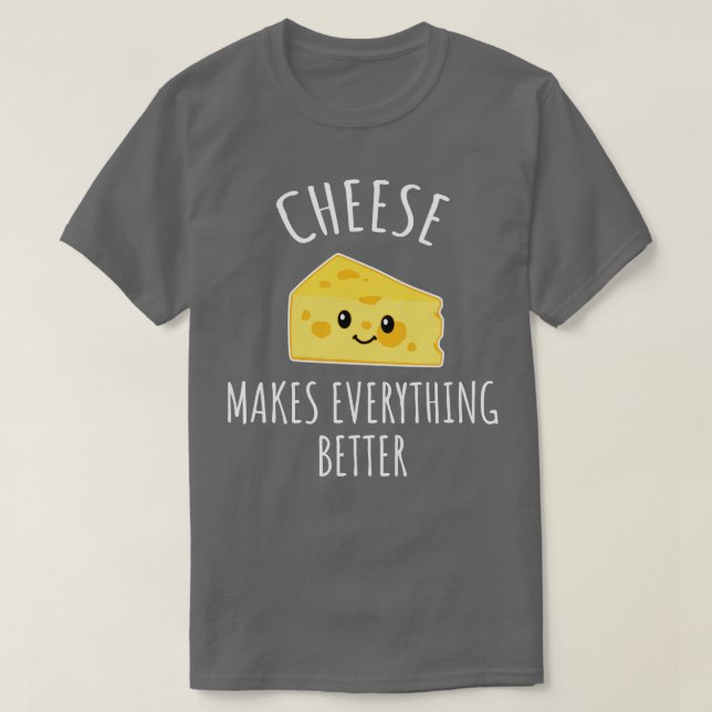 Camiseta Queijo faz tudo melhor (Frente do Design)
