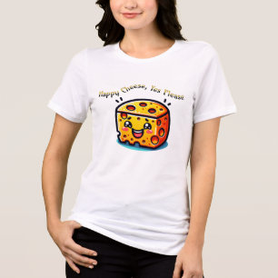 Camiseta Queijo Feliz, Sim, Por Favor