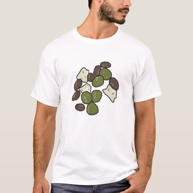 Camiseta Queijo Feta e Azeitonas (Frente)
