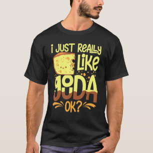 Camiseta Queijo Gouda Fumado Fritado Queso Fragmentado