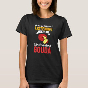 Camiseta Queijo Gouda Fumado Fritado Queso Fragmentado