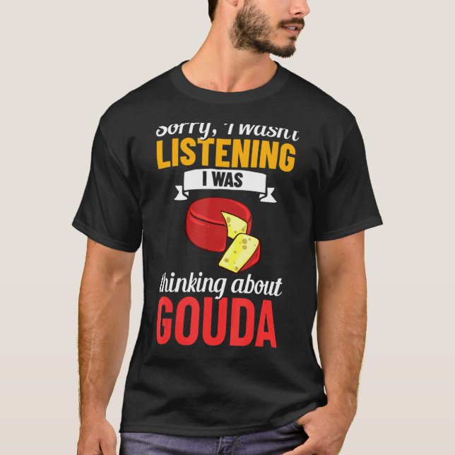 Camiseta Queijo Gouda Fumado Queso Fritado Funny_1 (Frente)