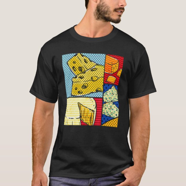 Camiseta Queijo Gouda Snack Foodie Cheddar Pop (Frente)