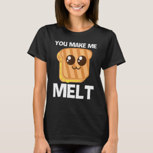 Camiseta Queijo Grelado Gato Para Masculinas Pão De Brama