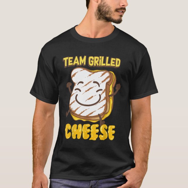 Camiseta Queijo Grelhado Equipe Fofa Amor Cheddar  (Frente)