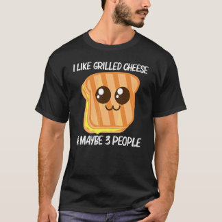 Camiseta Queijo Grelhado Fofo Para Homens Mulheres Pão Torr