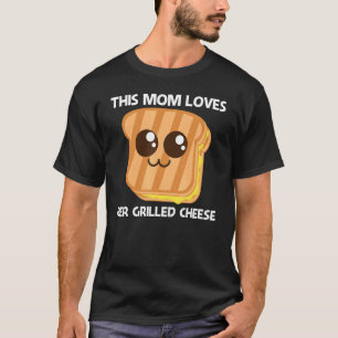 Camiseta Queijo Grelhado Gelado Para Pão De Brado Da Mãe