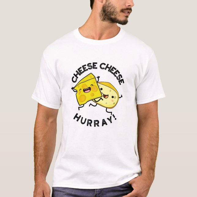 Camiseta Queijo Hurray Engraçado Queijo Engraçado (Frente)