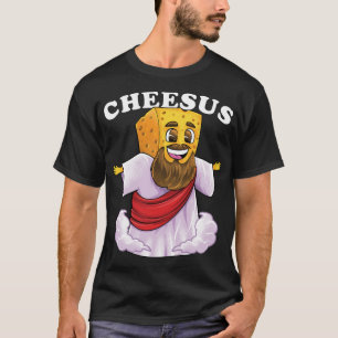 Camiseta Queijo Jesus Cristo Queijo Engraçado Cristão Pun C