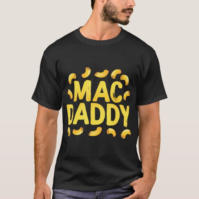 Camiseta Queijo Mac N engraçado - Pai Mac (Frente)