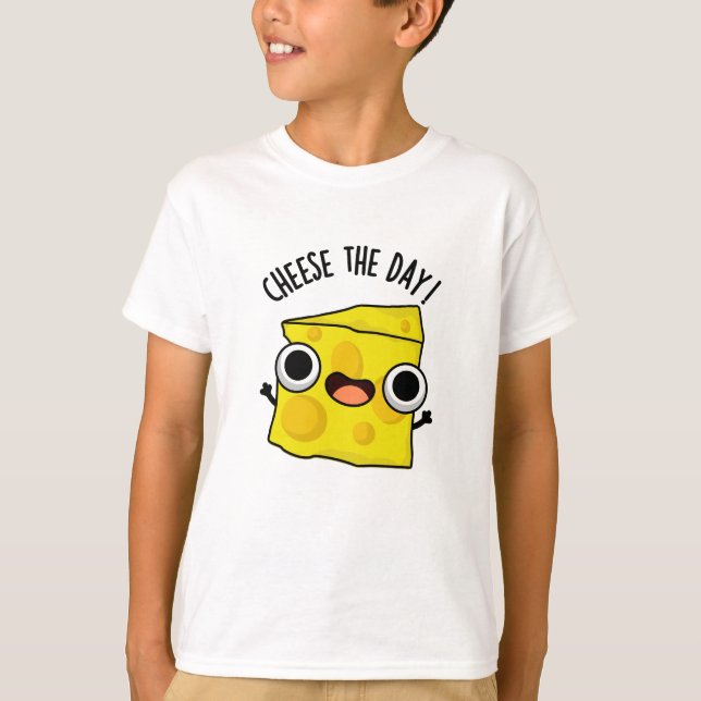 Camiseta Queijo No Dia Engraçado Comida (Frente)