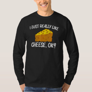 Camiseta Queijo Para Homens Mulheres Queijo Ricotta Eu Amo 