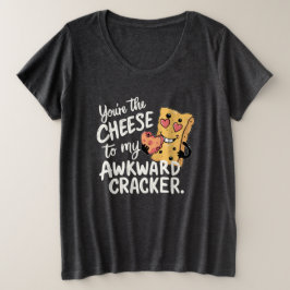 Camiseta Queijo para o meu awkward | Namorados engraçado e