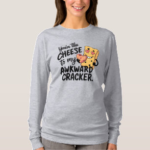 Camiseta Queijo para o Meu Desajeitado Valentim Divertido