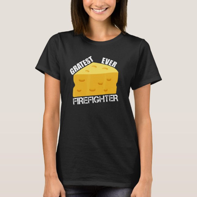 Camiseta Queijo Piada Mais Incrível Bombeiro  Combate a Inc (Frente)