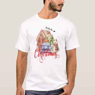 Camiseta Queijo Polar e Pão Gengérico Natal