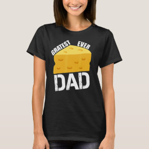 Camiseta Queijo Pun Gratest Eternamente Pai Diversão Dizend
