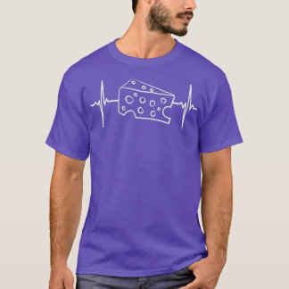 Camiseta Queijo Wedge Hearbbeat Grelha Dairy Farming