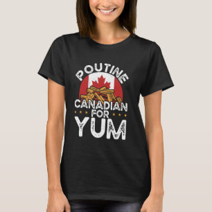 Camiseta Queijos Curdos Fries franceses Quebec Poutine indu