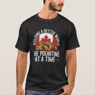 Camiseta Queijos Curdos Fries franceses Quebec Poutine indu