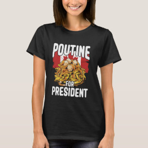 Camiseta Queijos Curdos Fries franceses Quebec Poutine indu