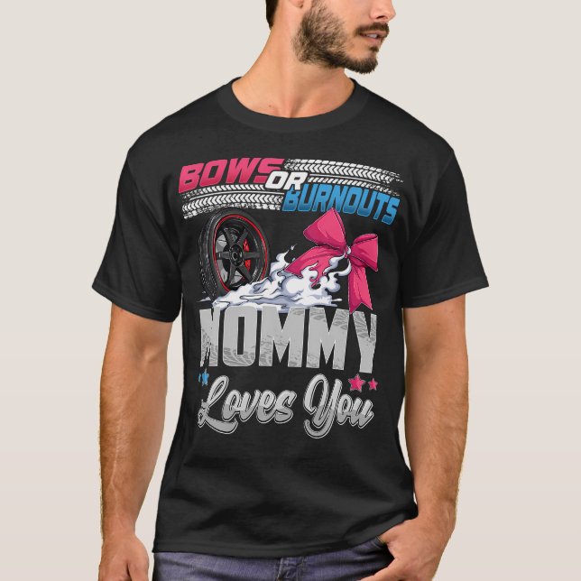 Camiseta Queimações ou Arcos Anúncio da Parte Revelação do  (Frente)