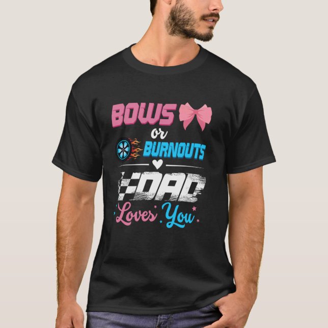 Camiseta Queimações ou Arcos Anúncio da Parte Revelação do  (Frente)