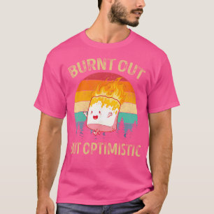 Camiseta Queimada, Mas Otimista Marshmallow Para Acampament
