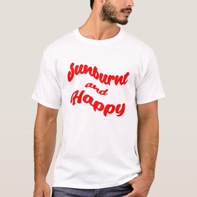 Camiseta Queimado e feliz (Frente)