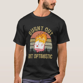 Camiseta Queimado, Mas Otimista, Retro Vintage Sunset