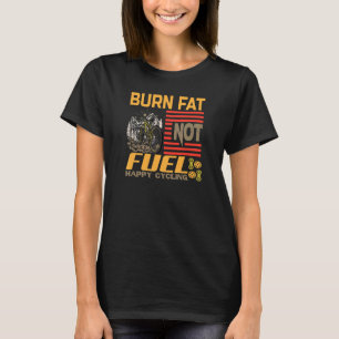 Camiseta Queimadura sem combustível bicicleta de bicicleta 
