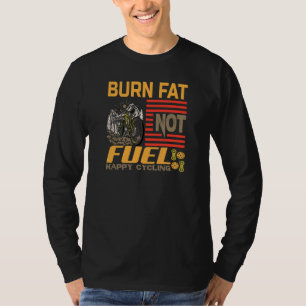 Camiseta Queimadura sem combustível bicicleta de bicicleta