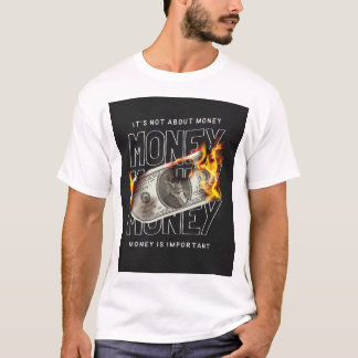 Camiseta "Queimando Dinheiro". Money Inferno