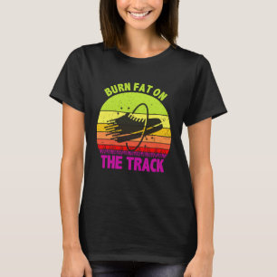 Camiseta Queimar Gordura Na Pista Correndo Esporte Triatlo 