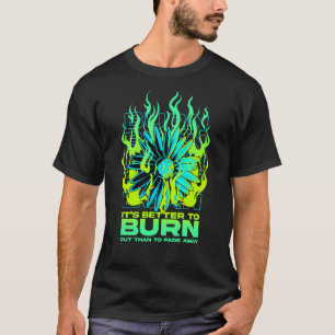 Camiseta Queimar o Suicídio de Girassol Prevenção à Saúde M
