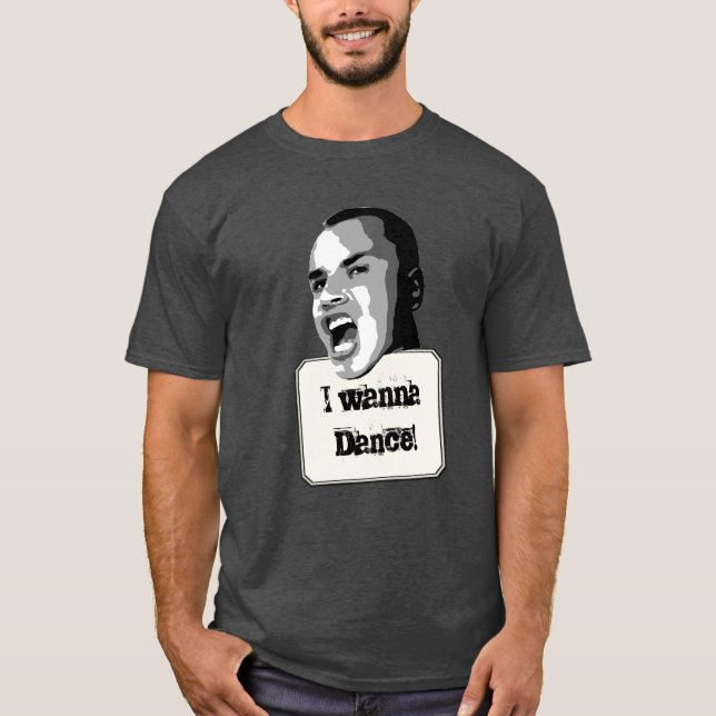Camiseta Queira dançar o texto feito sob encomenda (Frente)